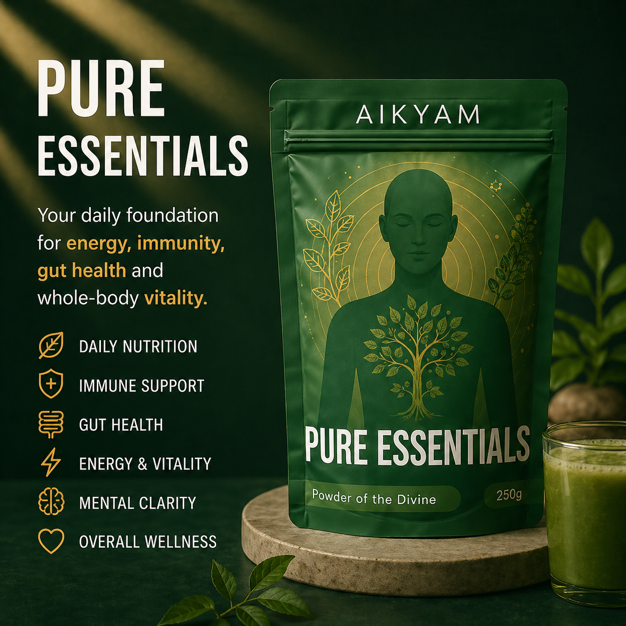 Aikyam Pure Essentials | 250g | 30 Servings