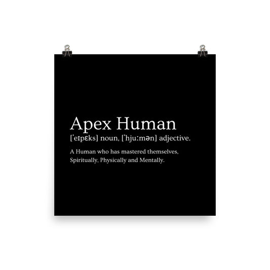 The Apex Human Definition Poster